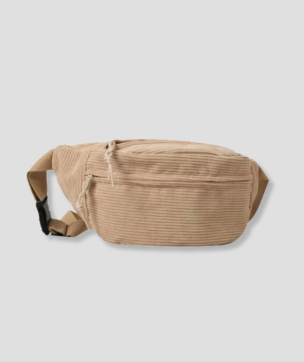 Sac banane beige en polaire de festival.png