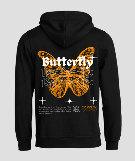 Sweat à capuche papillon orange.png