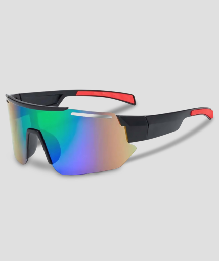 Lunettes de festival - monture rouge - verres teintés - flexibles - rave.png