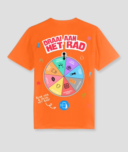T-shirt orange « roue de la fortune ».png