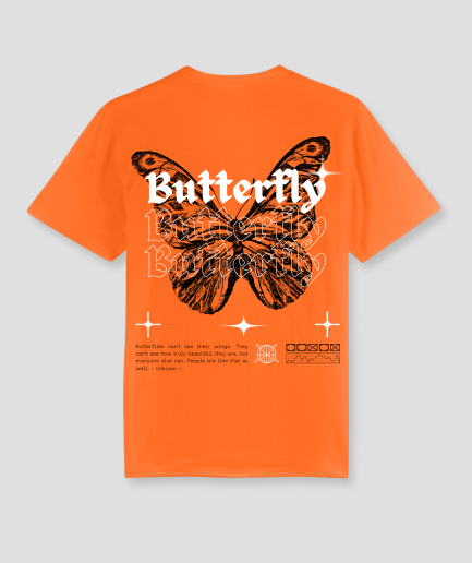 T-shirt papillon orange.png
