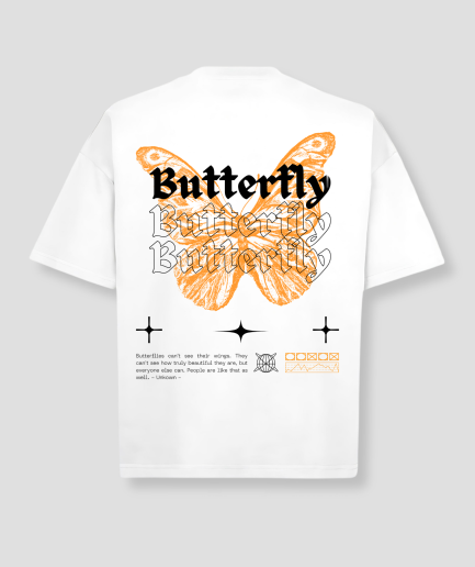 T-shirt de festival oversize blanc papillon.png
