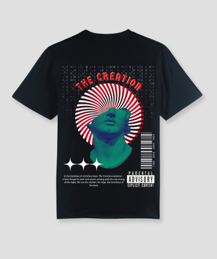 T-shirt noir pour la saison des festivals.png