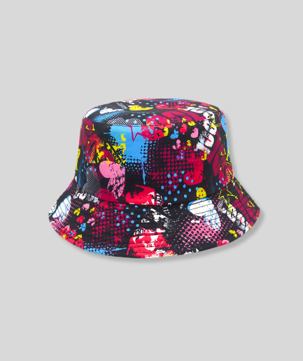 bonnet-bucket-noir-imprimé-rétro.png