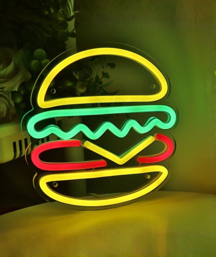 lampe néon Burger