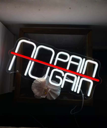 lampe néon de gym
