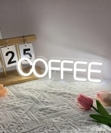 enseigne lumineuse « café »