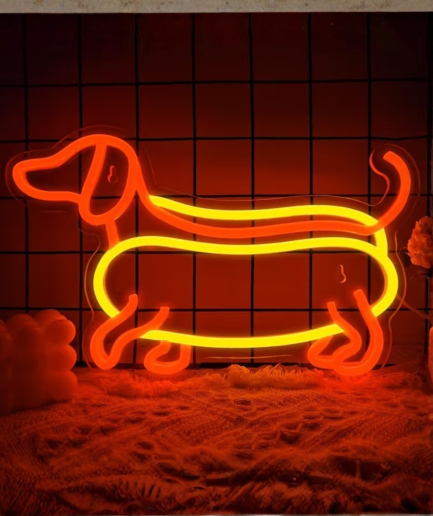 petit chien néon