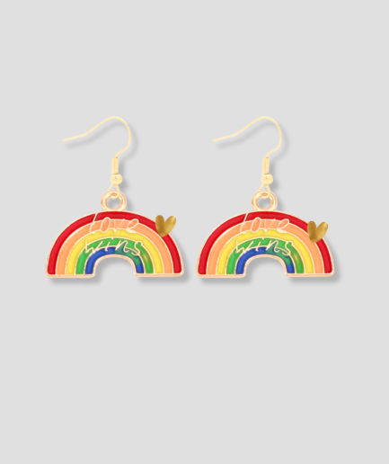 boucles d'oreilles style « pride »