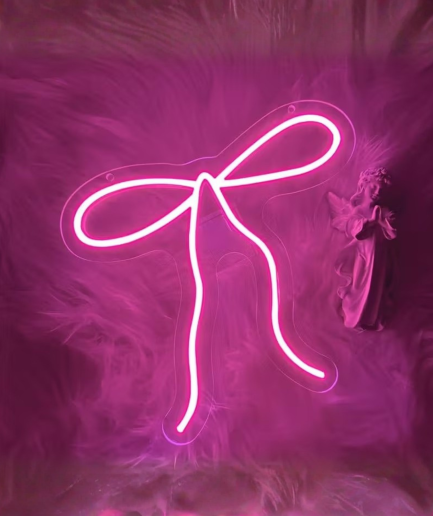 lampe néon en forme de nœud