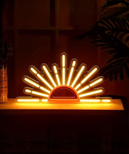 lampe néon « coucher de soleil »