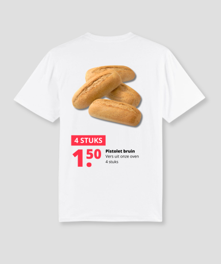 T-shirt marron Pistolet