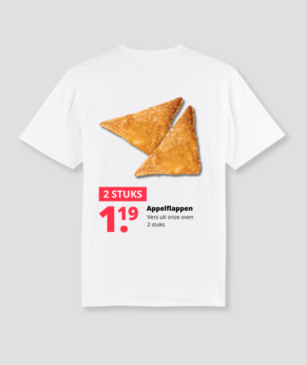 T-shirt rigolo avec des beignets aux pommes