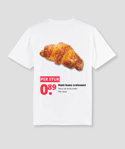 T-shirt « Croissant au jambon et au fromage »