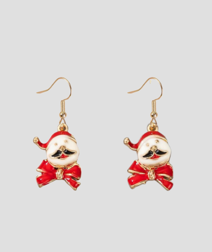 boucle d'oreille Père Noël