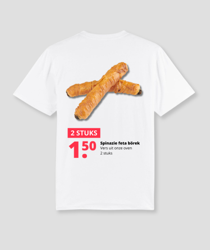 T-shirt « Borek aux épinards et à la feta »