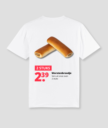 T-shirt « saucisse en croûte »