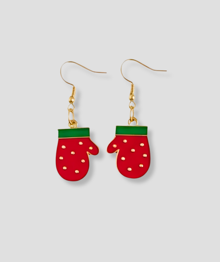 boucles d'oreilles d'hiver