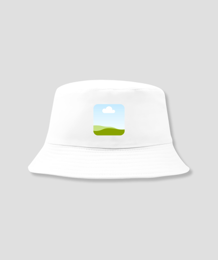 Chapeau de plage blanc avec photo personnalisée