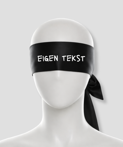 bandeau sur les yeux, texte personnalisé
