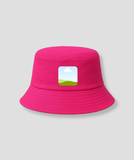 Bucket hat rose foncé - photo personnelle