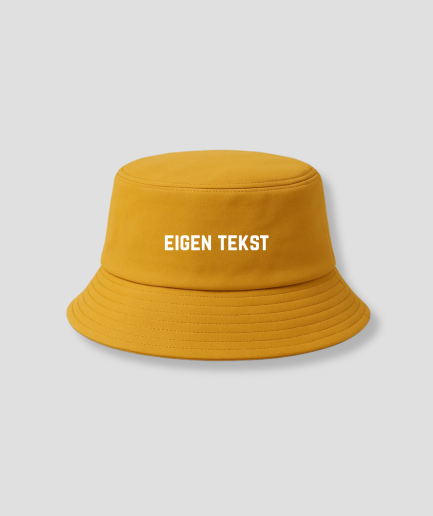 Texte personnalisé, casquette de pêcheur jaune
