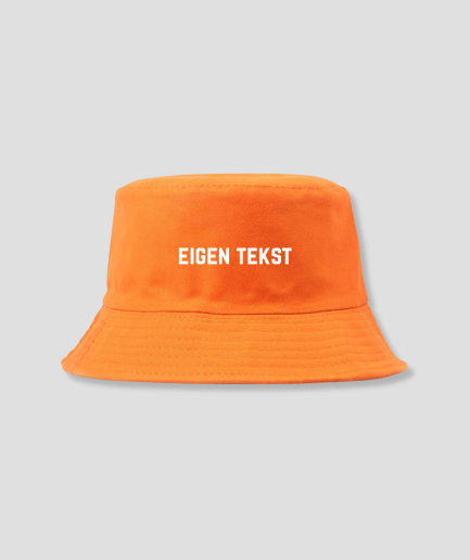 Texte personnalisé : casquette de pêcheur orange