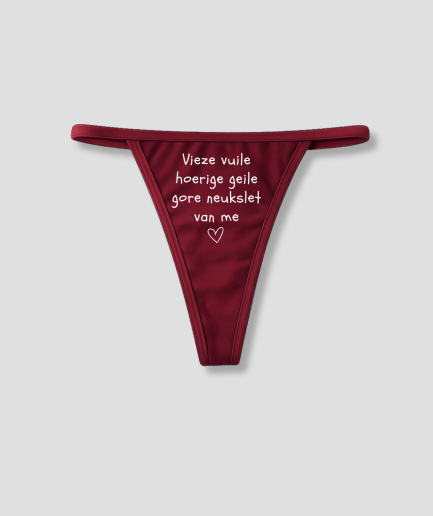 string rouge rigolo