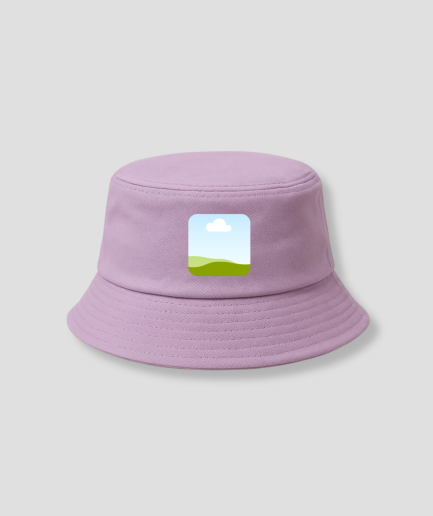 casquette bob violette avec ma propre photo
