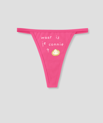 Où est ton string rose Connie ?