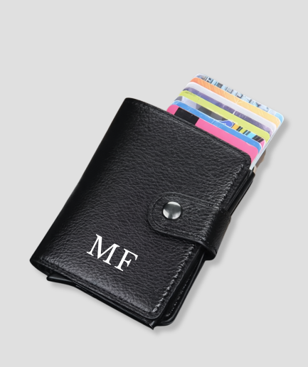 Porte-carte avec initiales