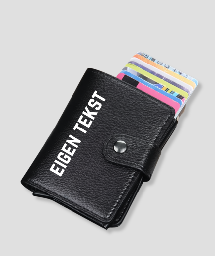 Porte-carte avec texte personnalisé