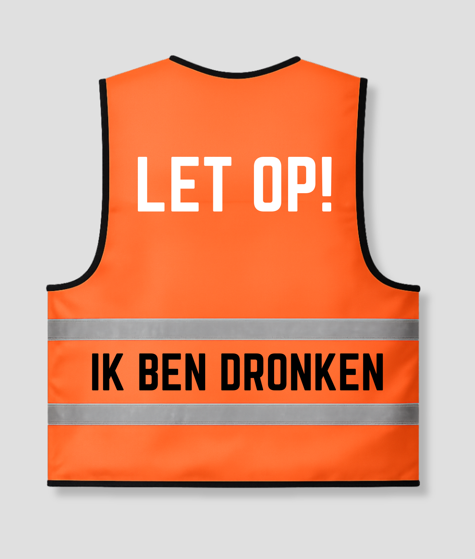 grappig hesje oranje