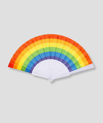 Éventail arc-en-ciel