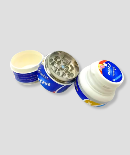 Pot à chewing-gum avec broyeur caché