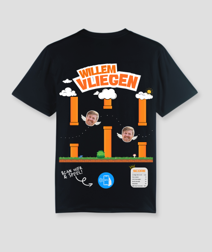 T-shirt Willem Vliegen noir