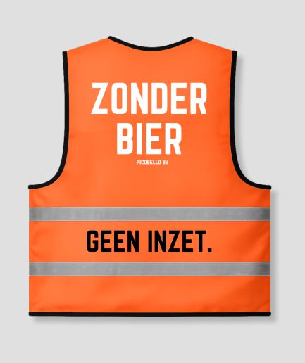 geen inzet oranje hesje