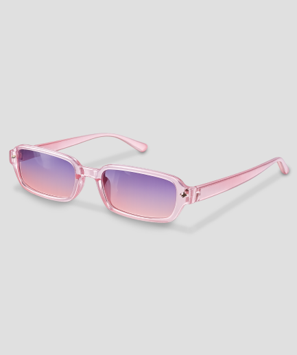 lunettes roses transparentes