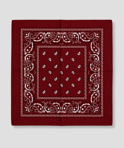 Bandana rouge foncé