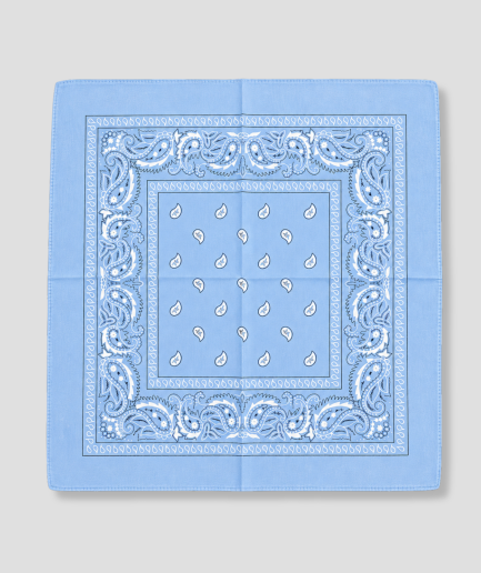 Bandana bleu clair