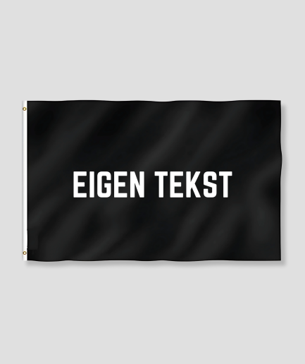 Eigen tekst vlag