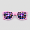 Spacebril firework, montuur roze, glas firework effect
